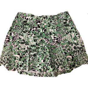 Lady Hagen Black Green White Graffiti Golf Skorts Shorts Size 8